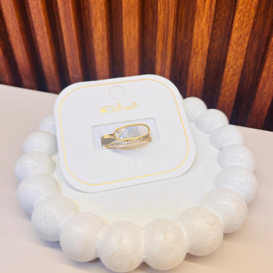 Small Central Stone Ring