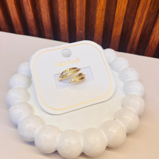 Golden Leaf Ring