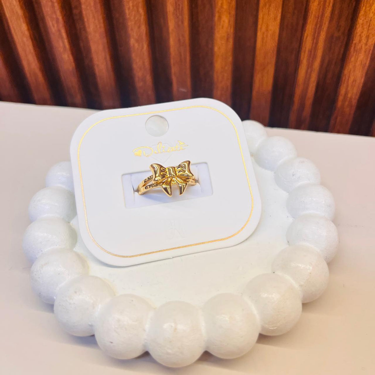 Golden Bow Ring