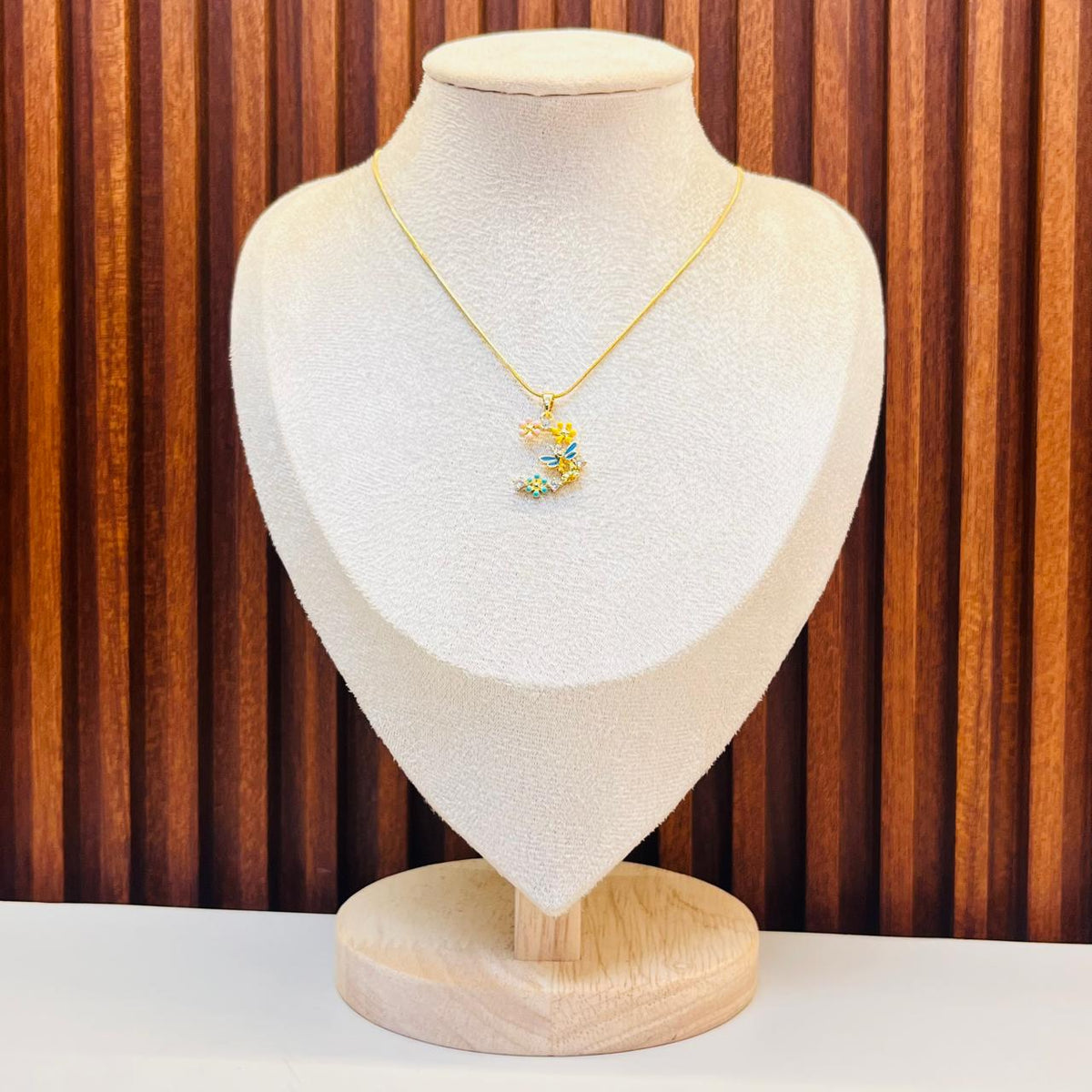 Multi Colour Flower Necklace