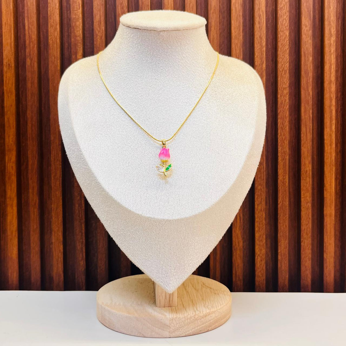 Tiny Rose Necklace