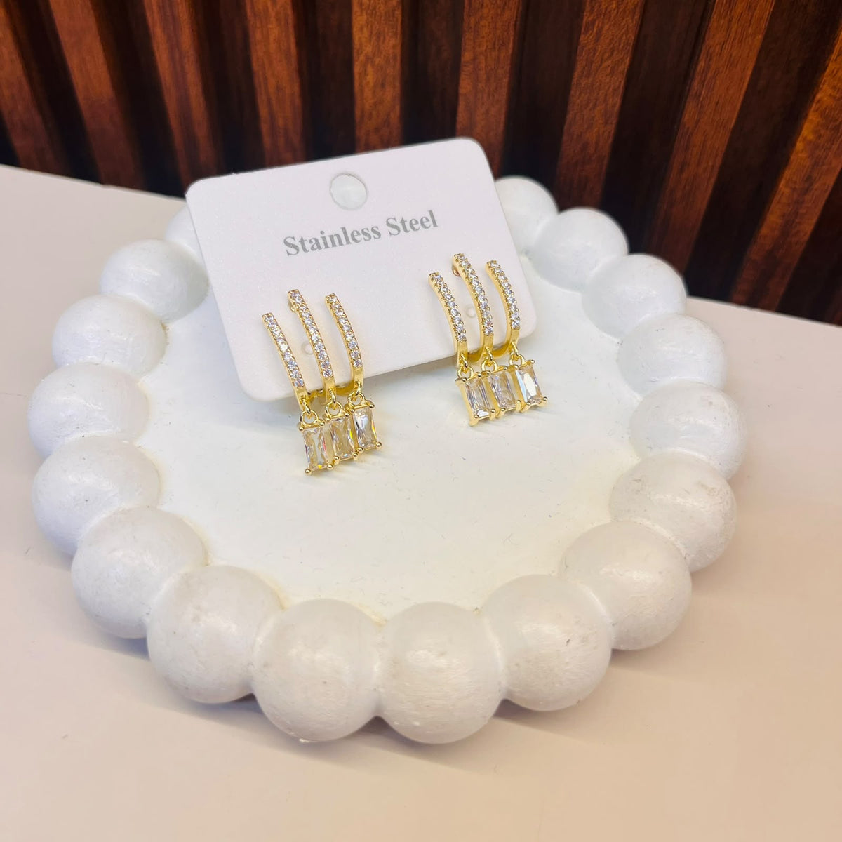 Crystal Charm Earrings