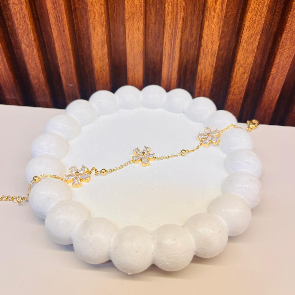Small Flower Stone Bracelet