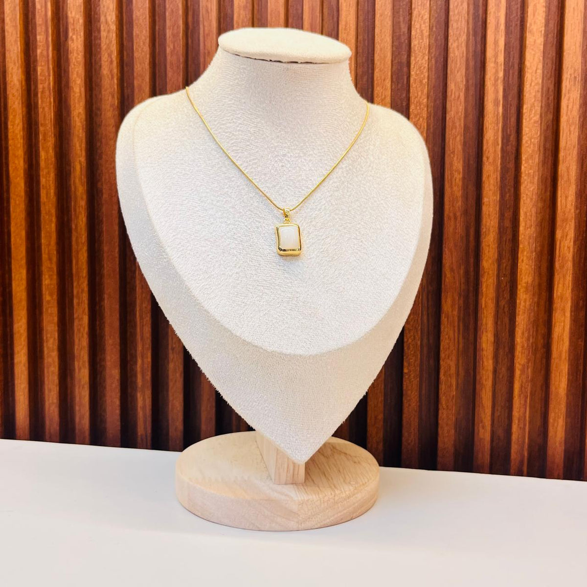 Square Bezel Necklace