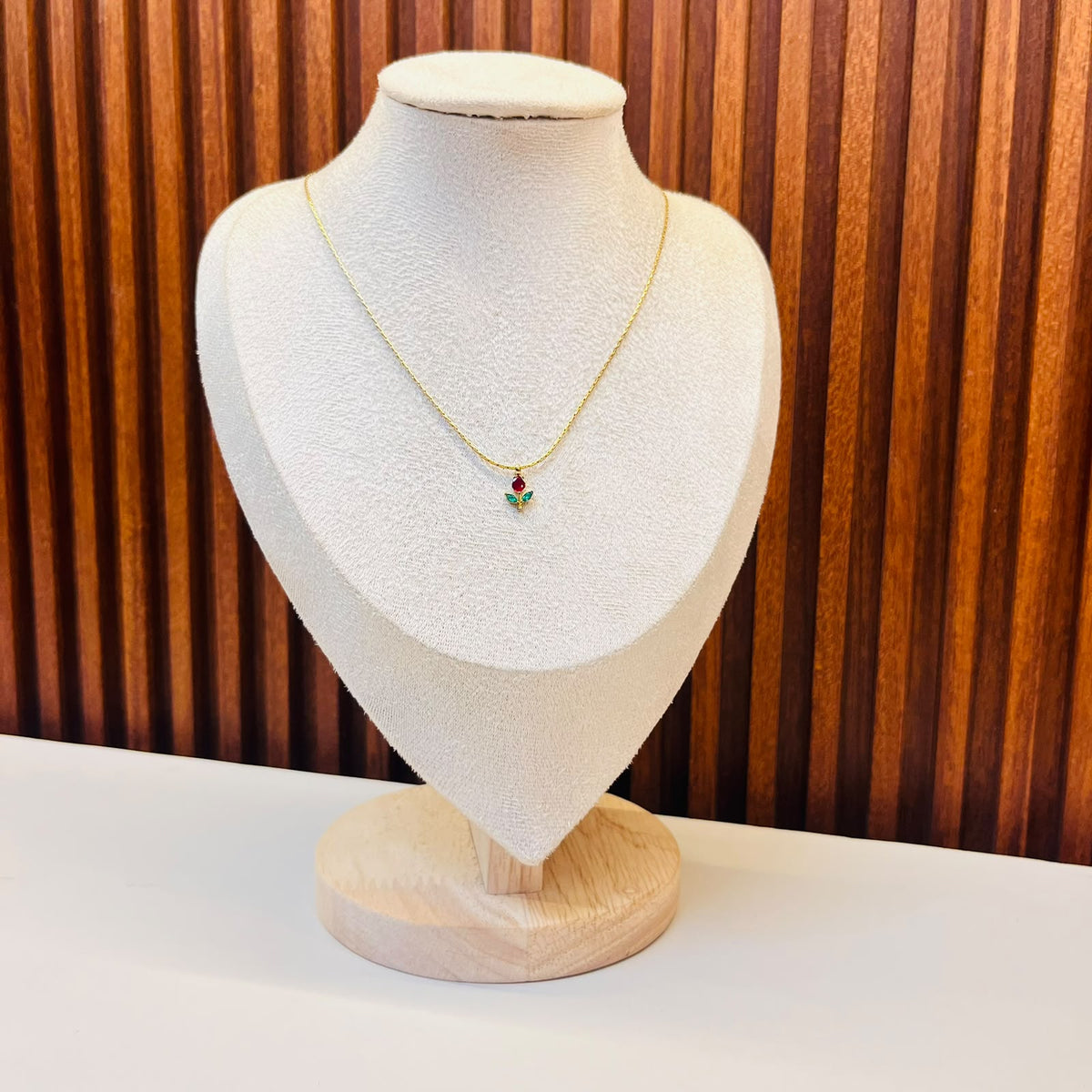 Red Tulip Necklace