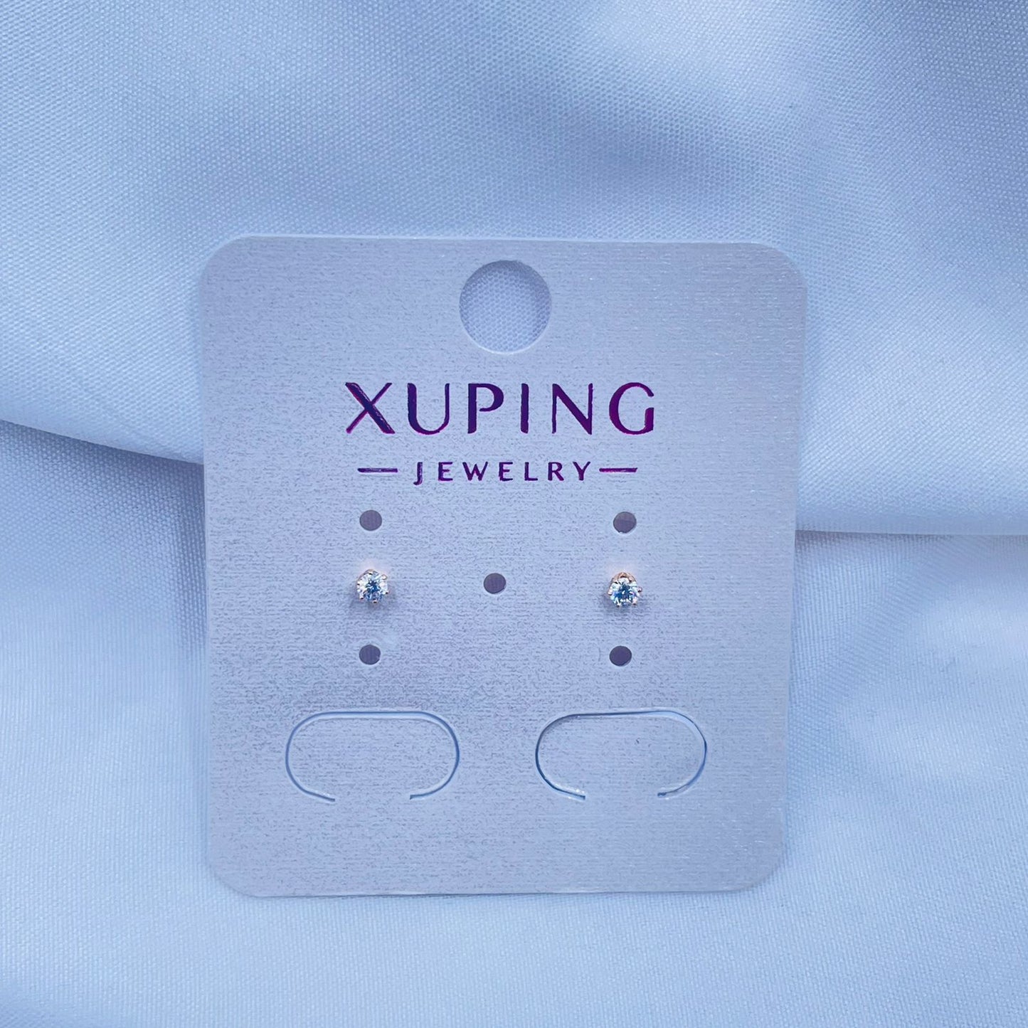 Minimal Solitaire Earrings- XUPING