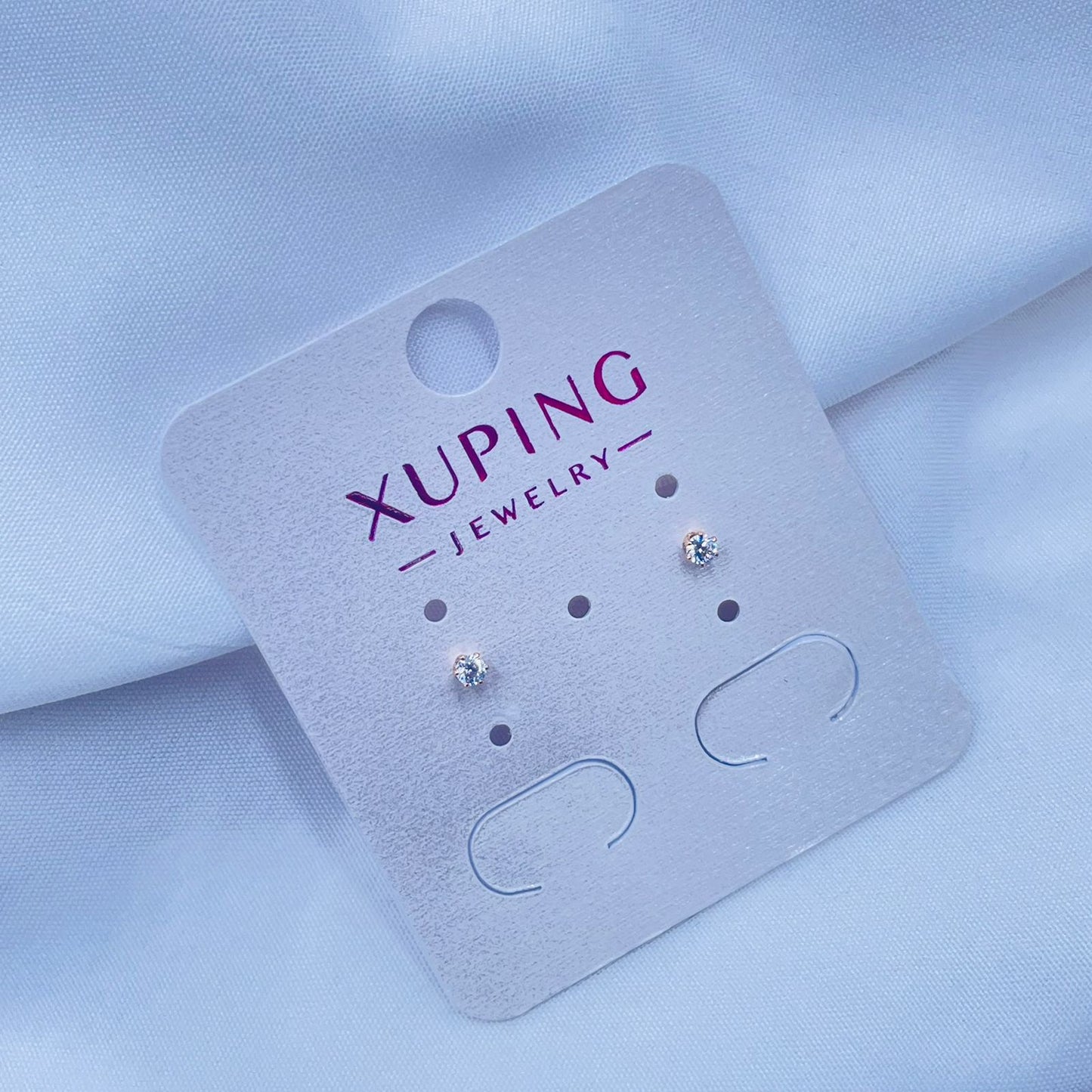 Minimal Solitaire Earrings- XUPING