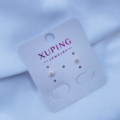 Minimal Solitaire Earrings- XUPING