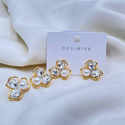 Pearl Petal Earrings