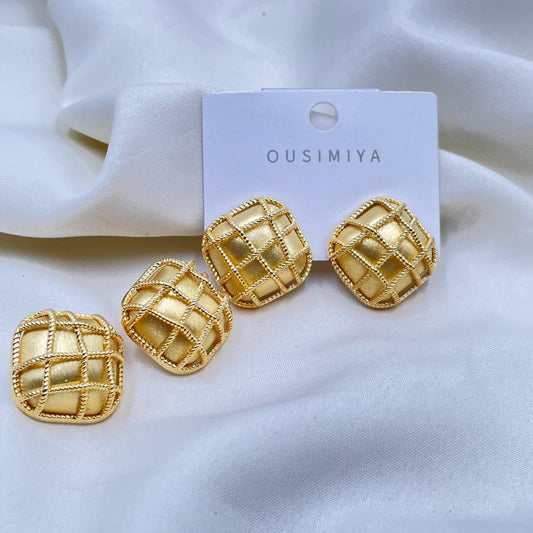 Gold Cage Earrings