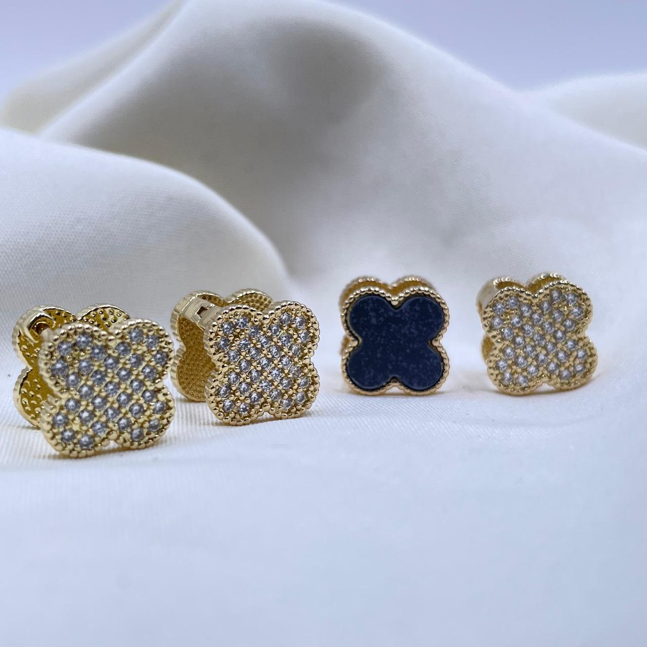 Azure Bloom Stud Earrings