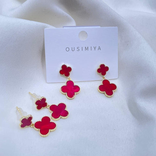 Red Drop Earrings