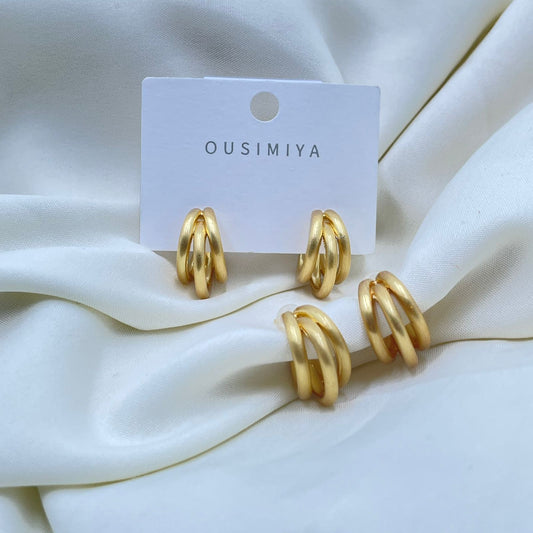 Aurora Twist Hoop Earrings