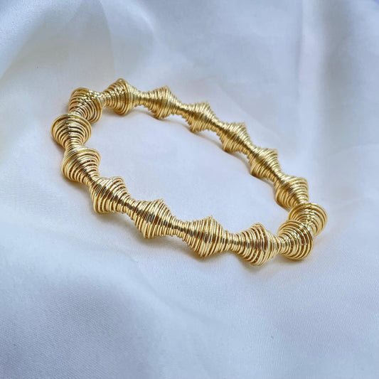 Spiral Coiled Bracelet