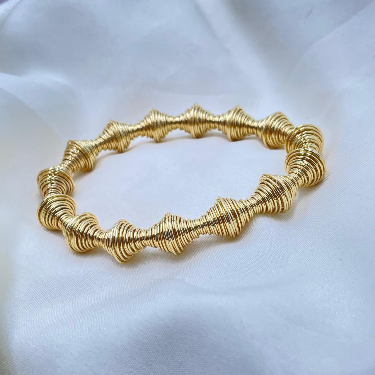 Spiral Coiled Bracelet