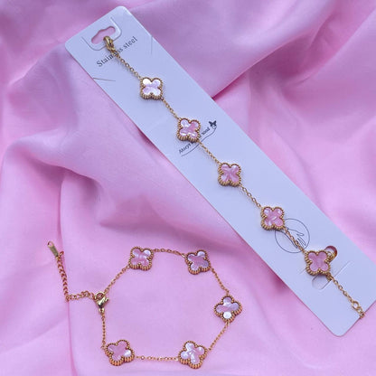 Chic Glossy Clover Bracelets