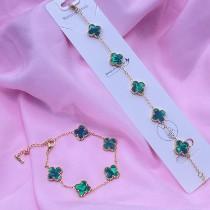 Chic Glossy Clover Bracelets