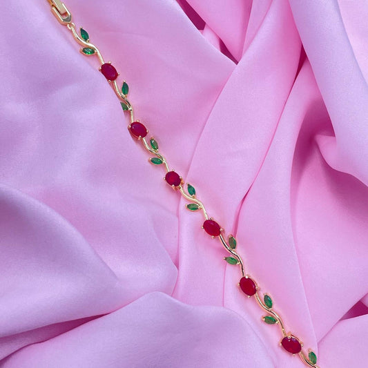 Tulip Petal Charm Bracelet