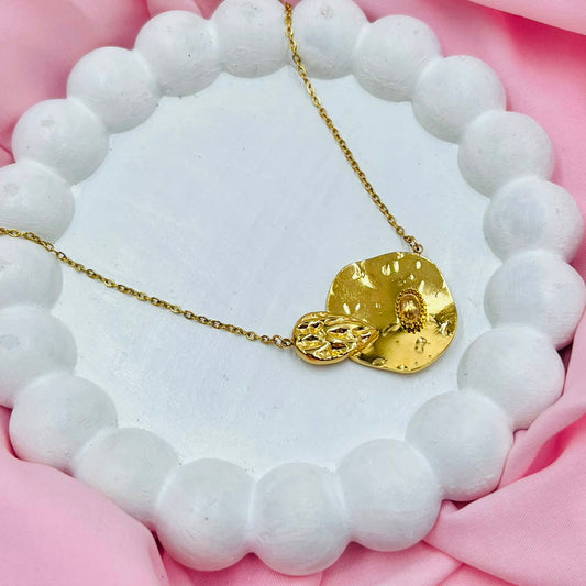 Textured Statement Necklace
