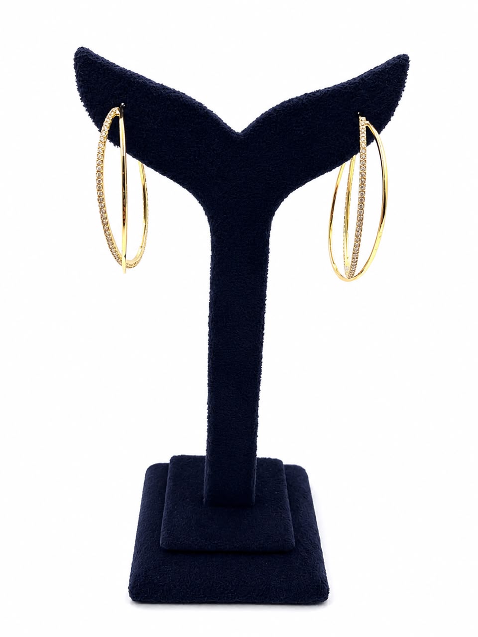 Intersect Gold Hoops