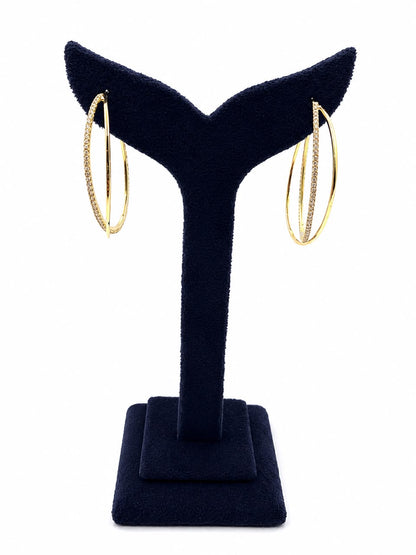 Intersect Gold Hoops