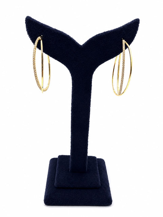 Intersect Gold Hoops