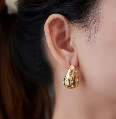 Dew Drop Studded Earrings