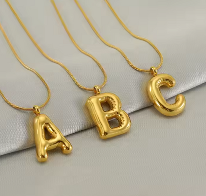 Initial Bubble Necklace
